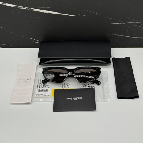 NEW SL 634 NOVA 001 SAINT LAURENT BLACK SL634 001 WOMEN SUNGLASSES SAINT LAURENT - Picture 13 of 13